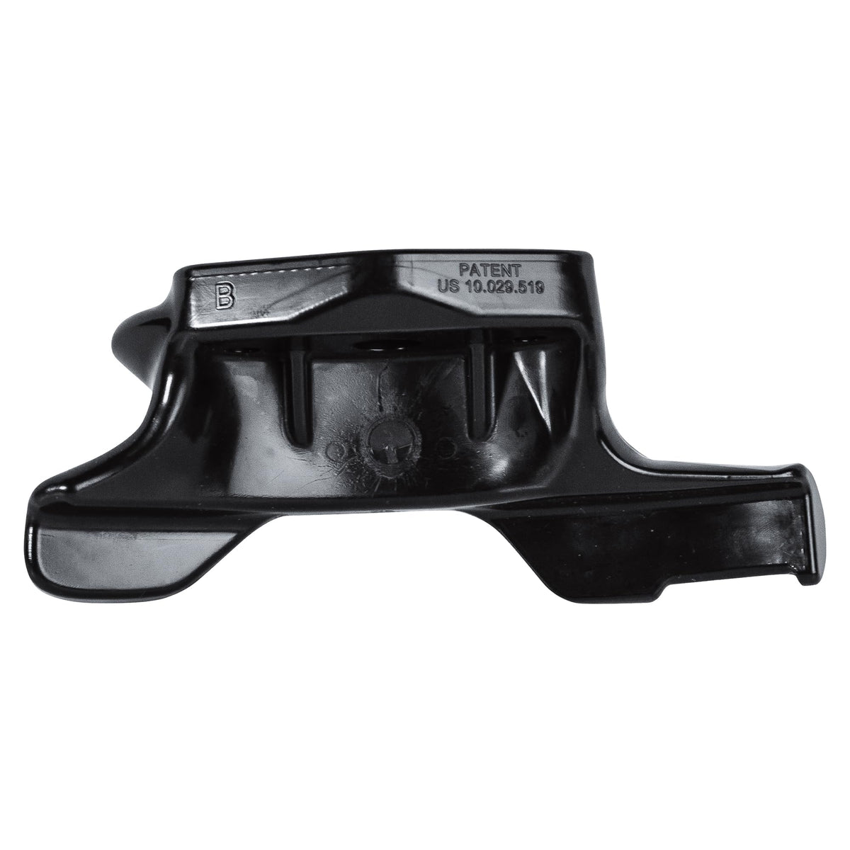 Hunter plastic duck head front profile showing protective shape and rim-safety