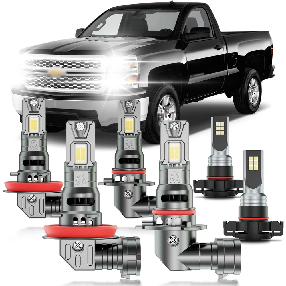 HUOKEDS front view packed kit showing bulbs and packaging with convenient replacement benefit