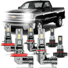 HUOKEDS front view packed kit showing bulbs and packaging with convenient replacement benefit