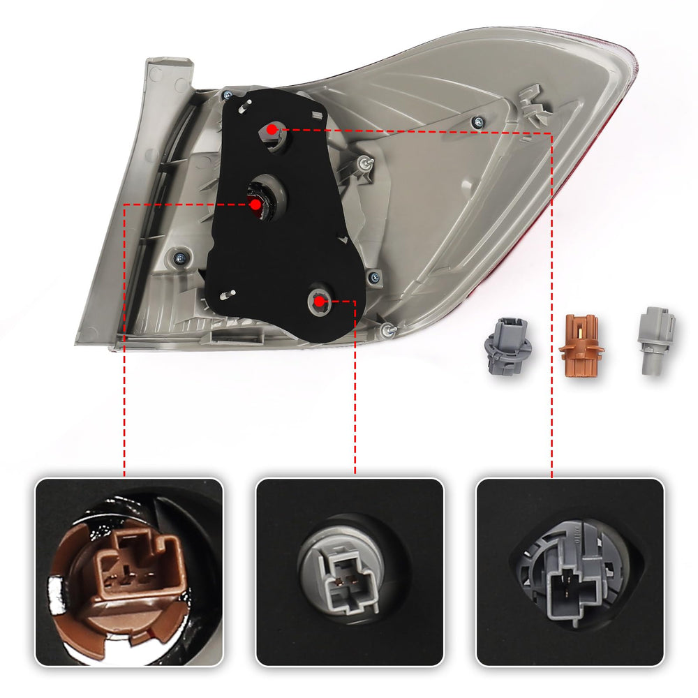 Huray tail light installed on Highlander demonstrating correct fit and alignment