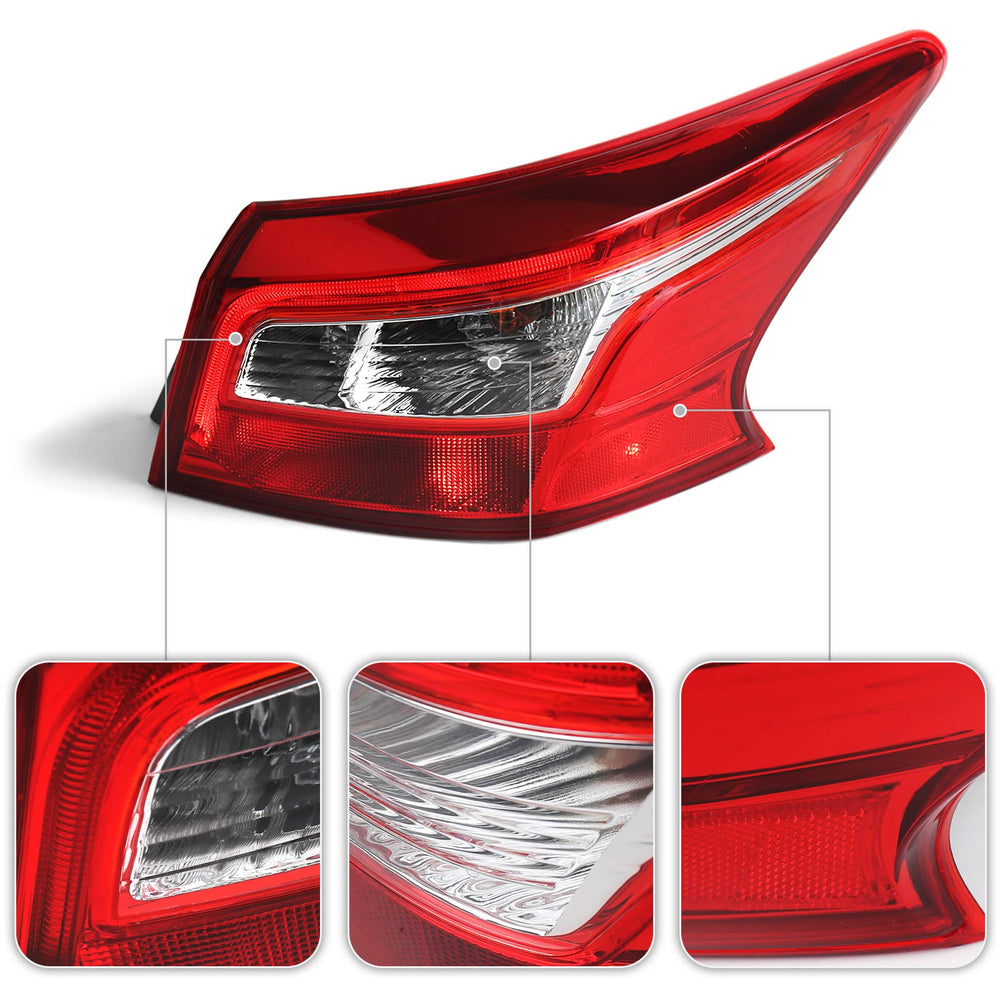 Huray tail light next to ruler showing scale for correct fit benefit
