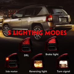 Huray tail light installed on Jeep Compass demonstrating correct alignment