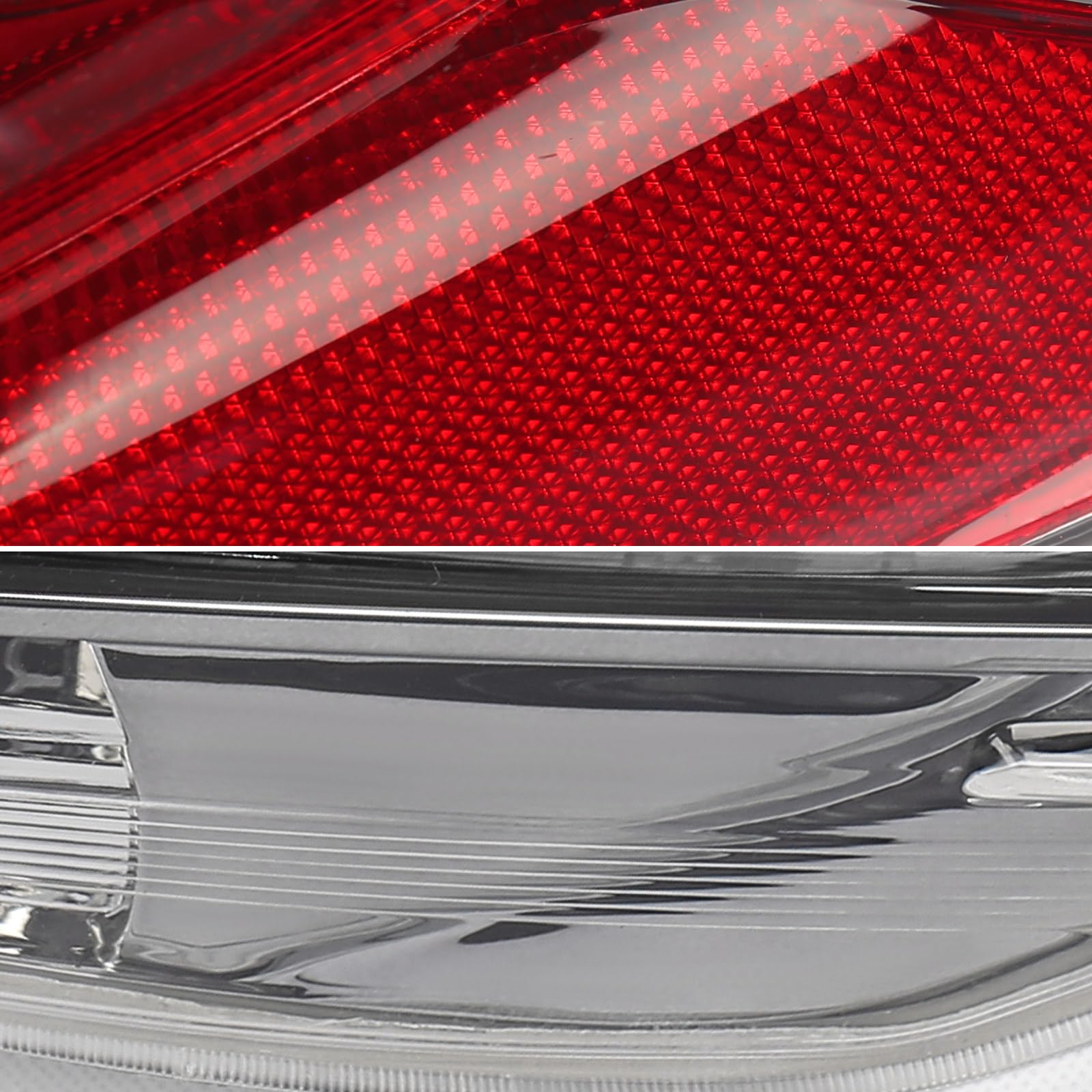 Huray tail light closeup of mounting points and connector for easy installation