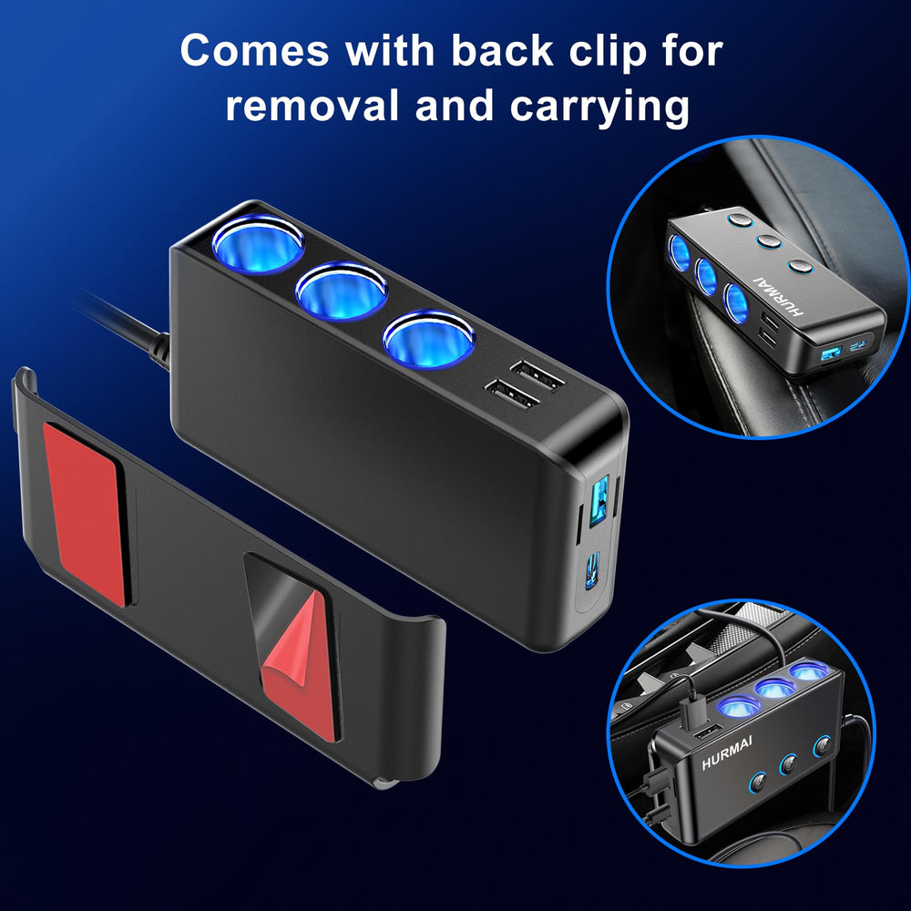 HURMAI LED voltage display illuminated to monitor vehicle battery health in real time
