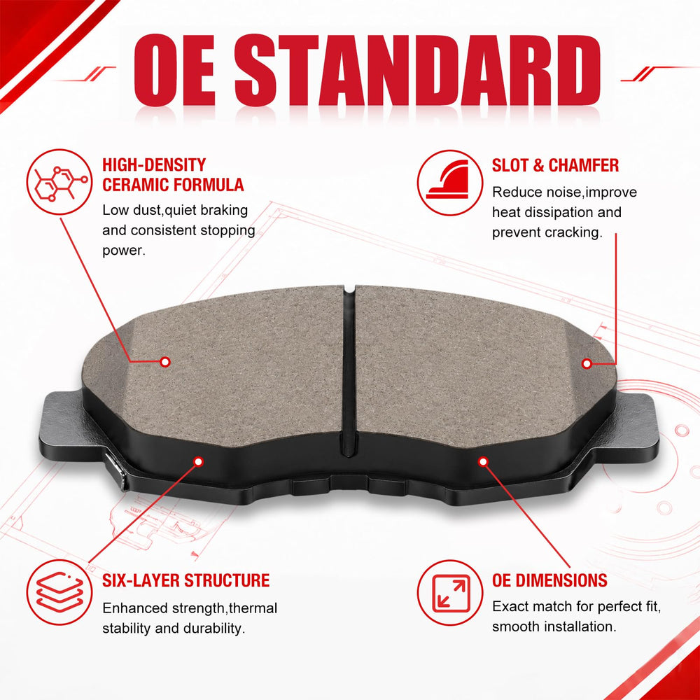 HUSCH pad side profile displaying wear thickness for easy inspection
