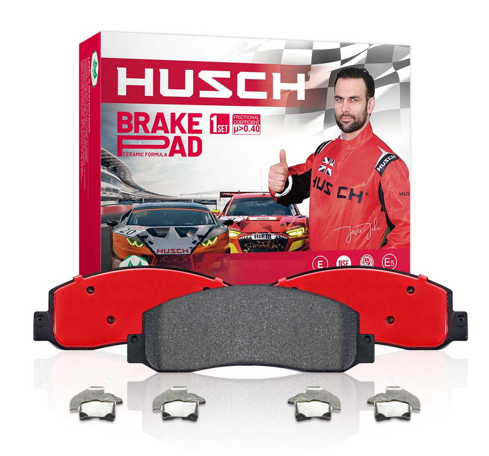 HUSCH rear pads front packaging showing kit and benefits