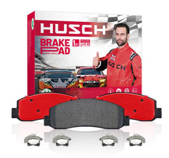 HUSCH rear pads front packaging showing kit and benefits