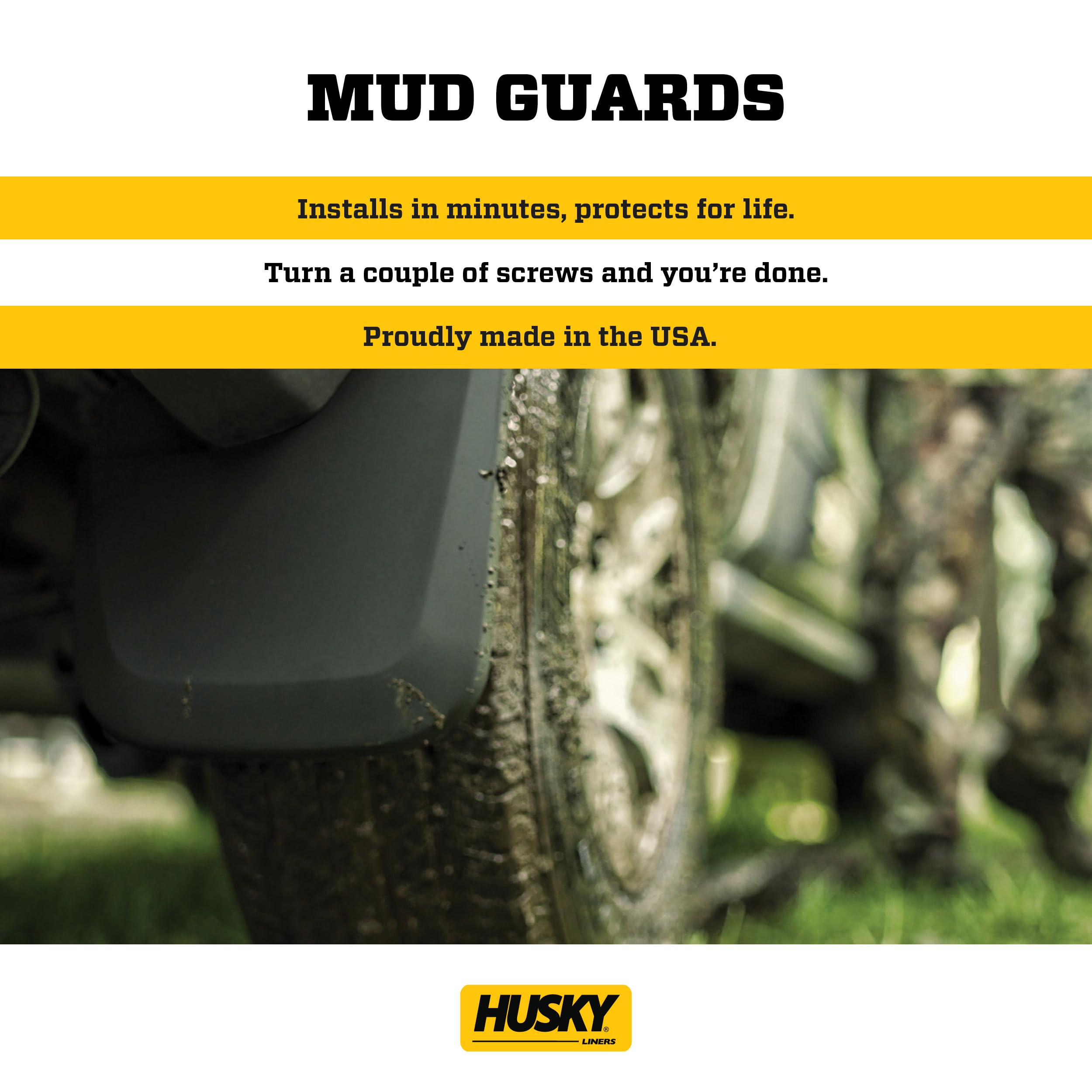 Husky Liners guard edge profile detail showing precise contour match