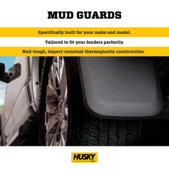 Husky Liners rear guard installed on Canyon protecting lower body panels
