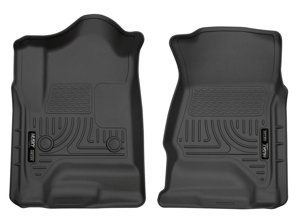 Husky Liners front row top view showing full coverage and protection
