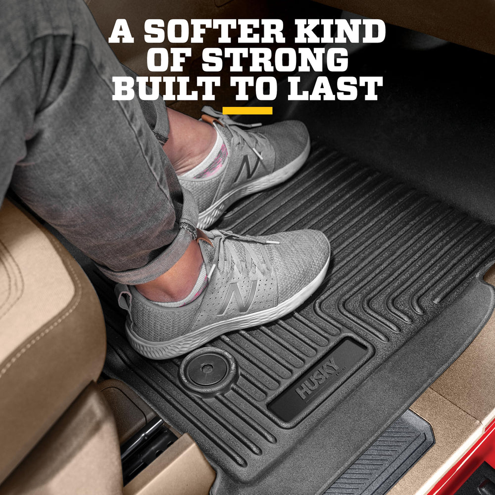 Husky Liners installed in Ford F-150 SuperCrew rear for exact fit