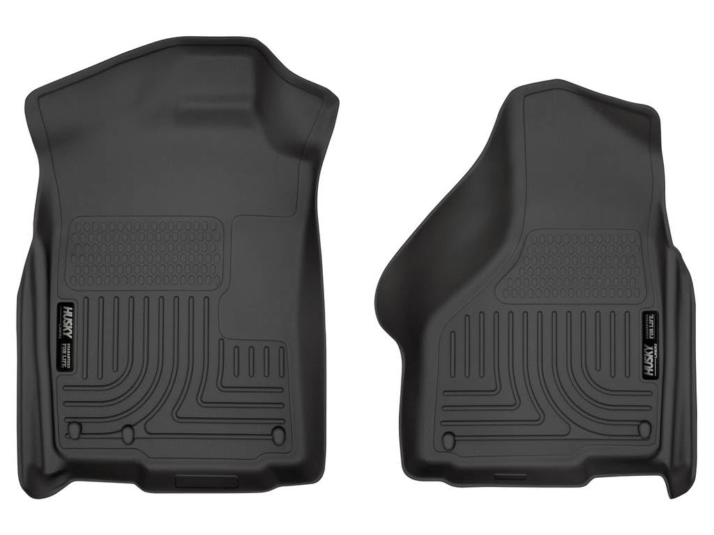 Husky Liners packaging showing WeatherBeater front liners and fit details