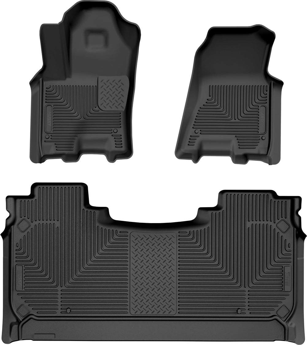 Husky Liners front row overview showing full coverage and protection