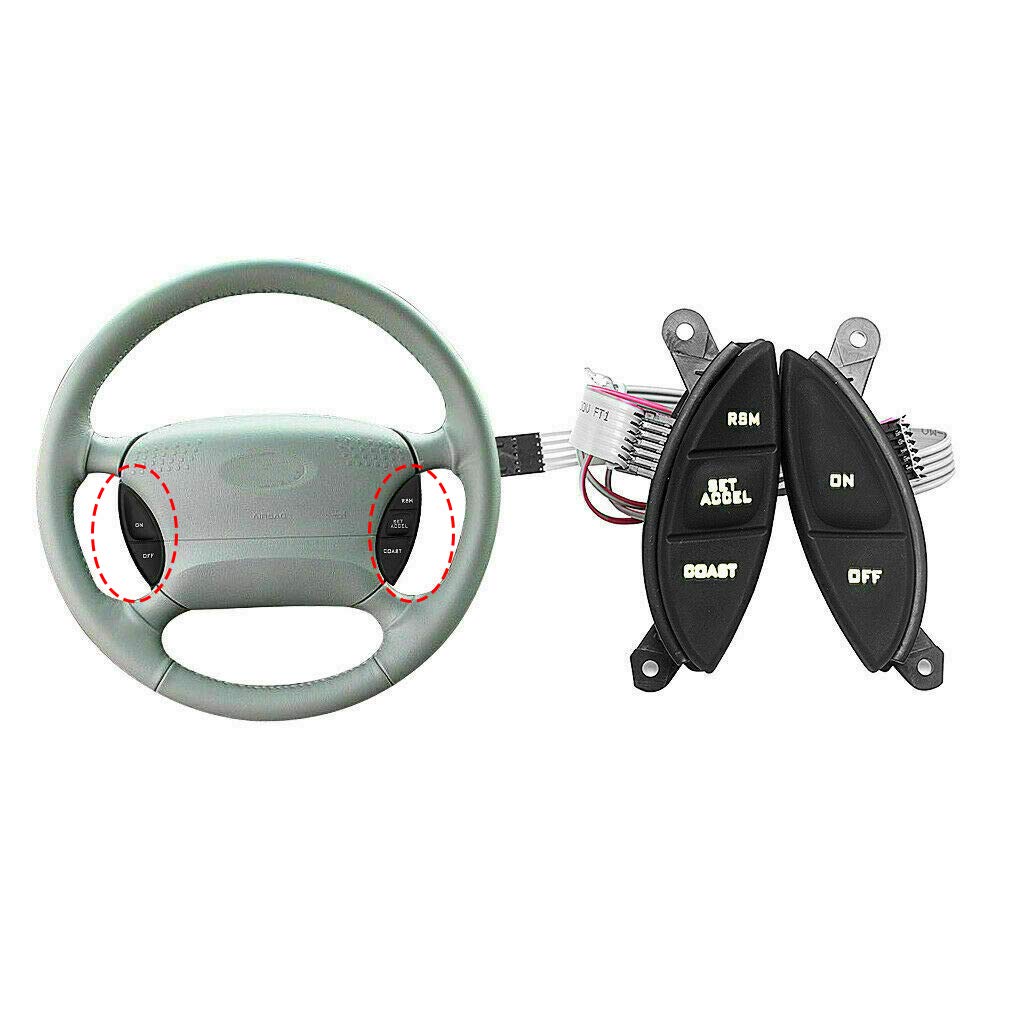 HUSUKU left steering switch closeup revealing button layout and reliable tactile feedback