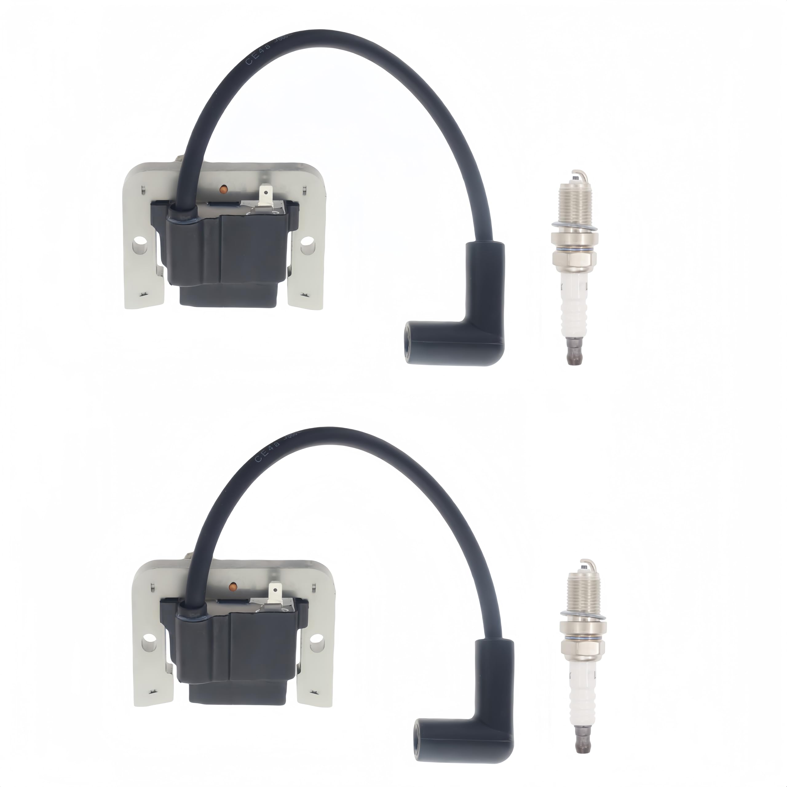 Hutdkte ignition coil front view showing mounting points for simple replacement