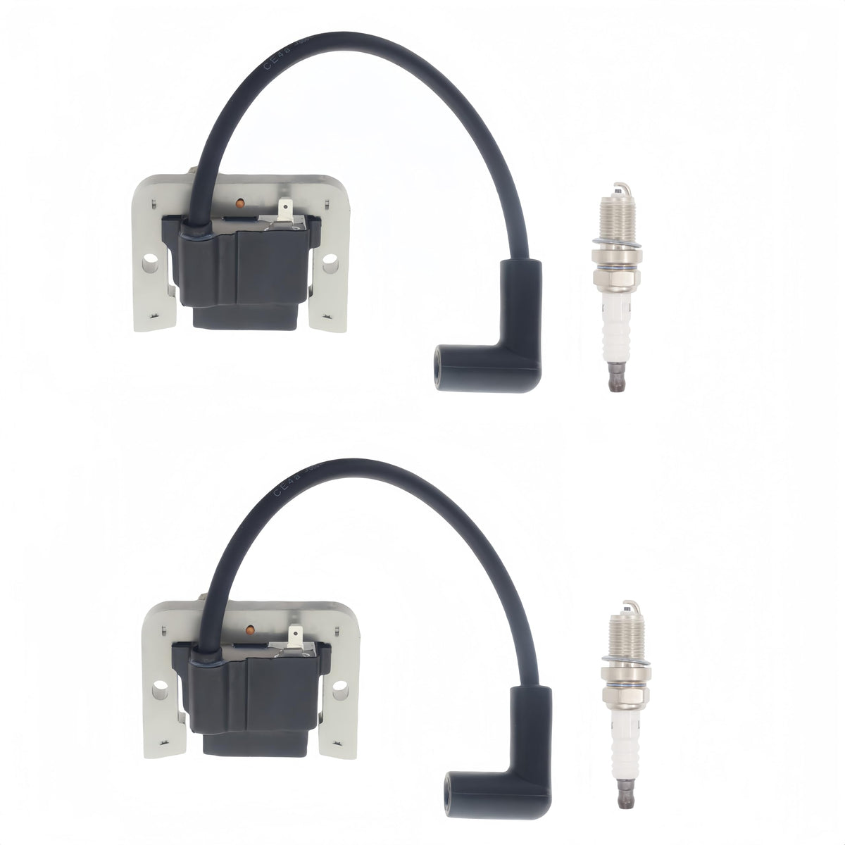 Hutdkte ignition coil front view showing mounting points for simple replacement