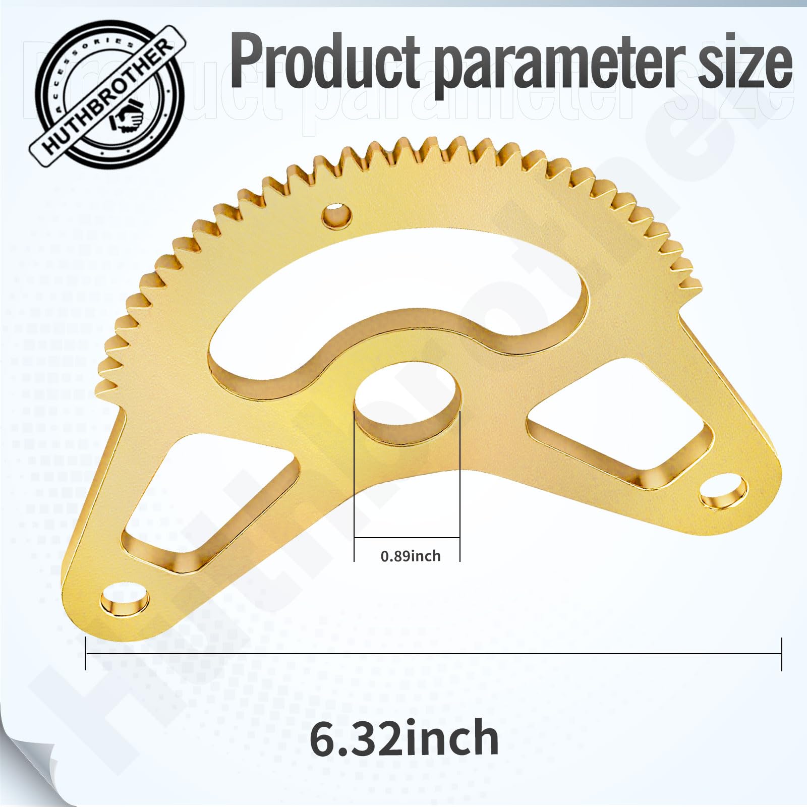 Huthbrother steering pinion close-up highlighting precise teeth for smoother steering