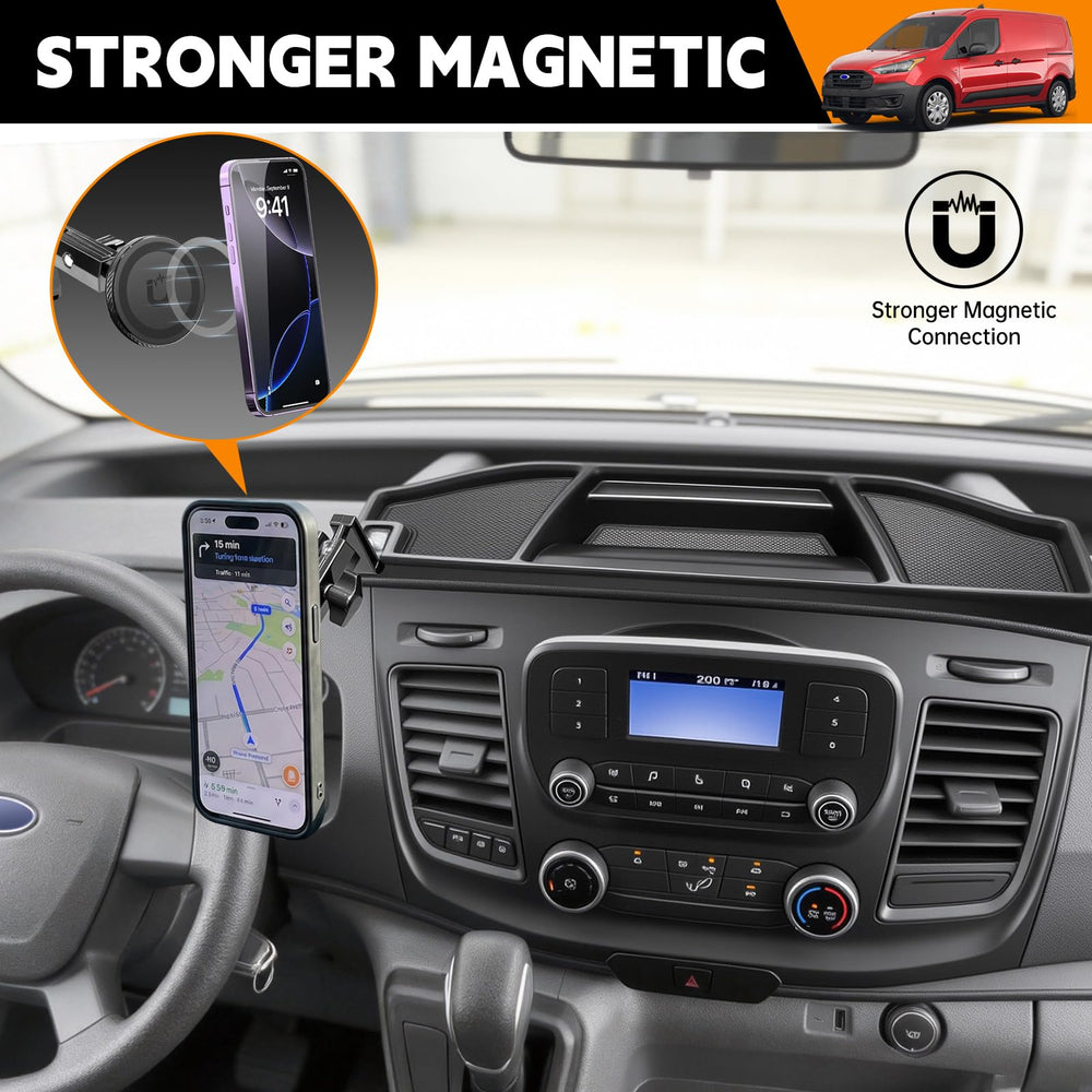 HUYINPJ side profile in console showing secure fit and space-saving benefit