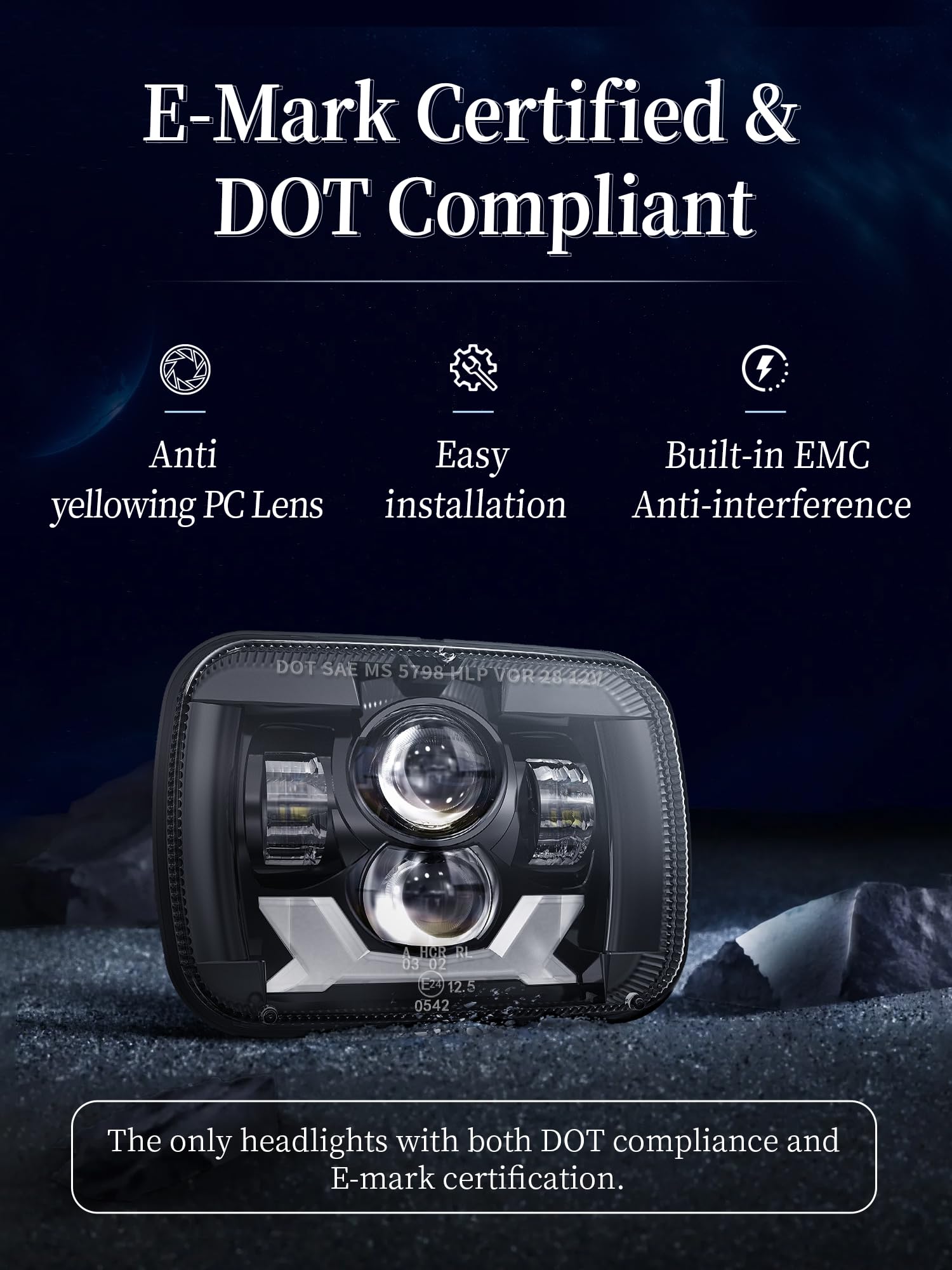HWSTAR sealed lens demonstrating IP67 water resistance for dependable all-weather use
