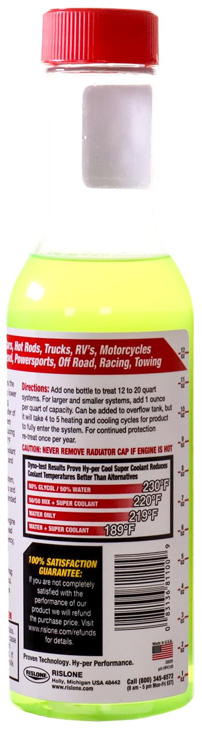 Hy-Per Lube being poured into a radiator neck during maintenance, reduces engine temperatures