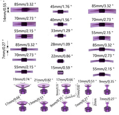 Hyamass assorted tab sizes laid out to show variety for different dents benefit