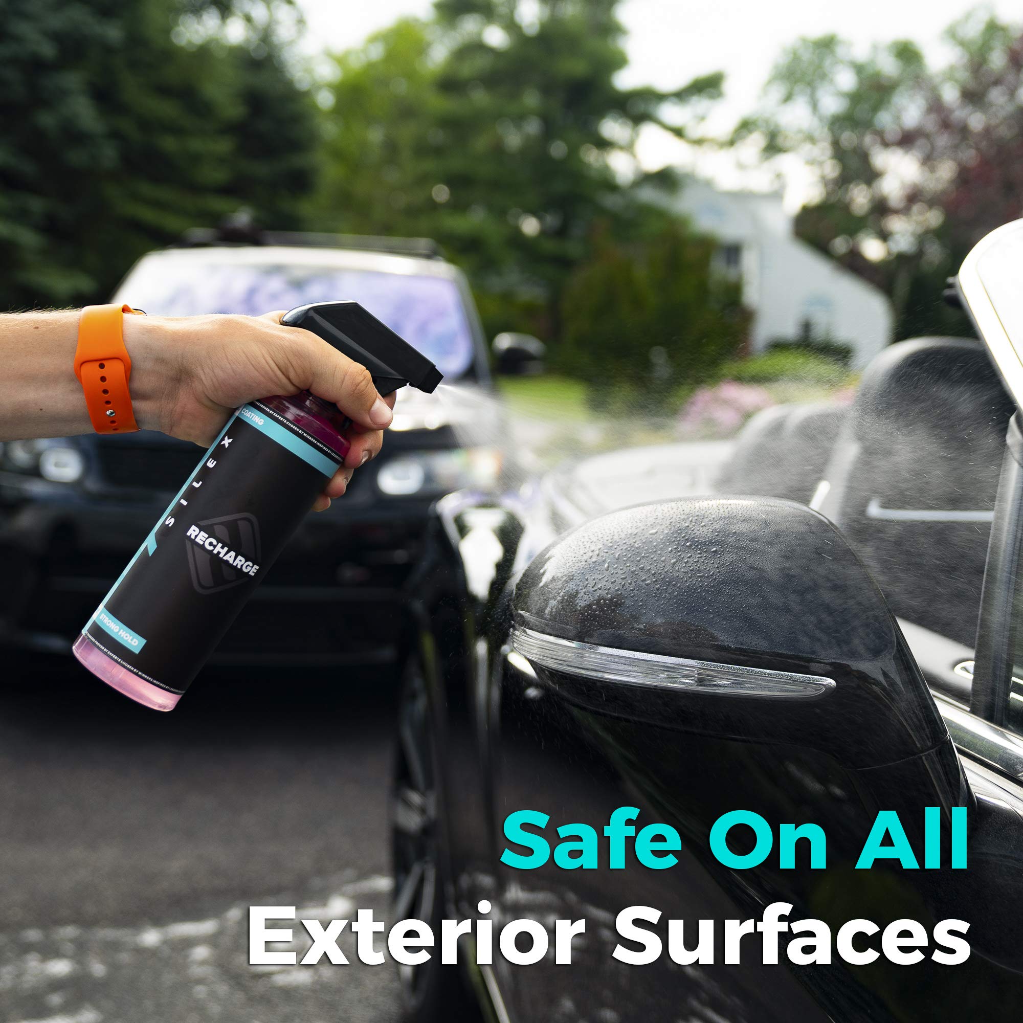 HydroSilex in use in a driveway showing fast DIY protection advantage