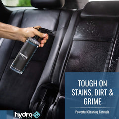 HydroSilex spray action close-up demonstrating mist and easy application for fast cleaning