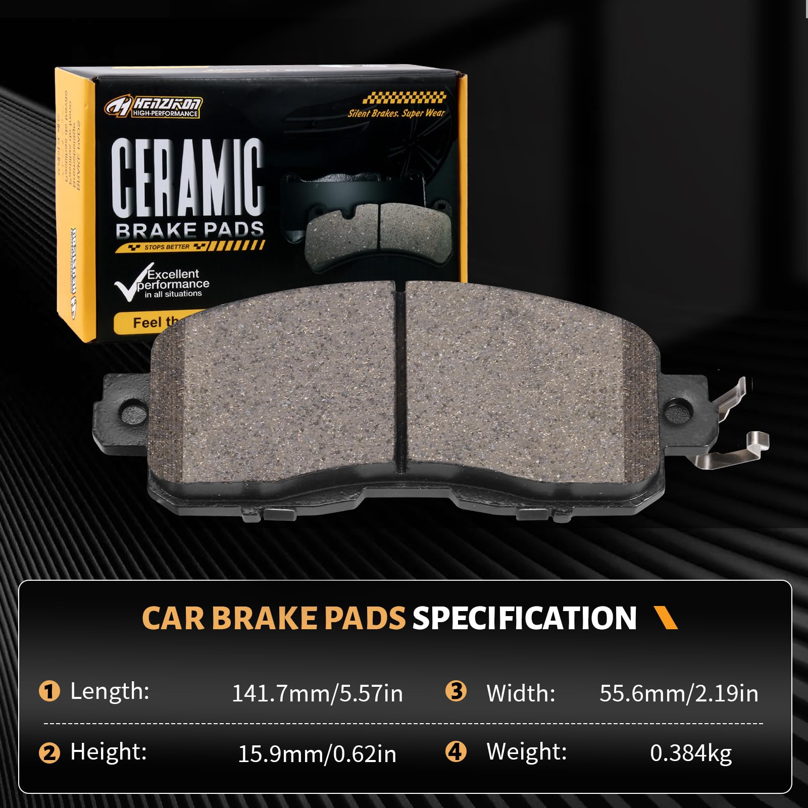 HYFTJYZ installation tools and guide staged for a DIY brake pad replacement