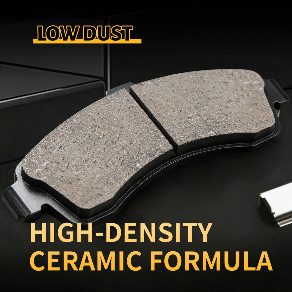 HYFTJYZ pad grooves and chamfer close-up for improved heat dispersion