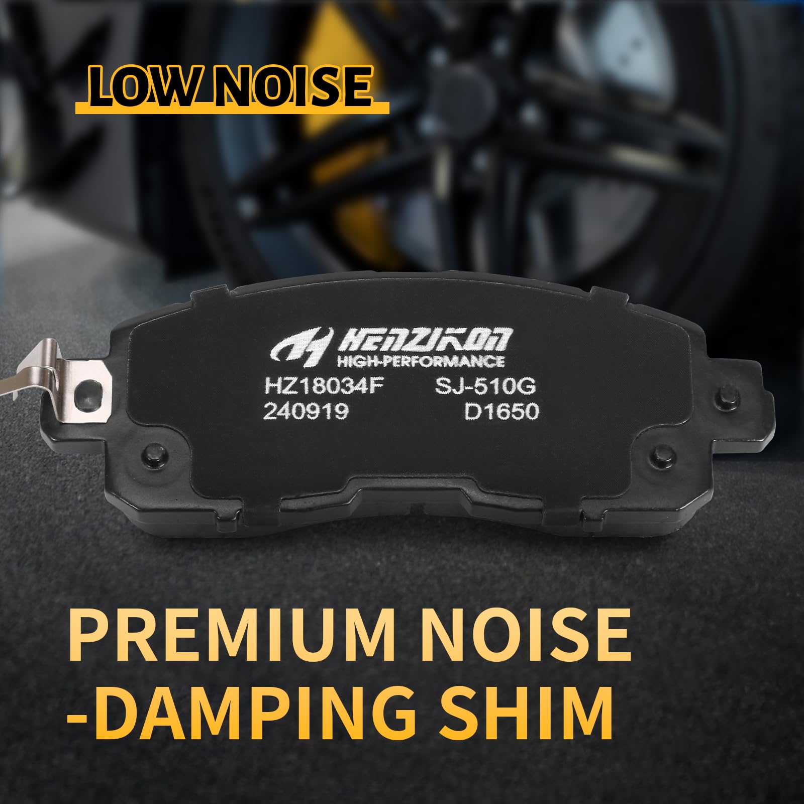 HYFTJYZ shim and chamfer close-up reducing noise and improving pedal feel