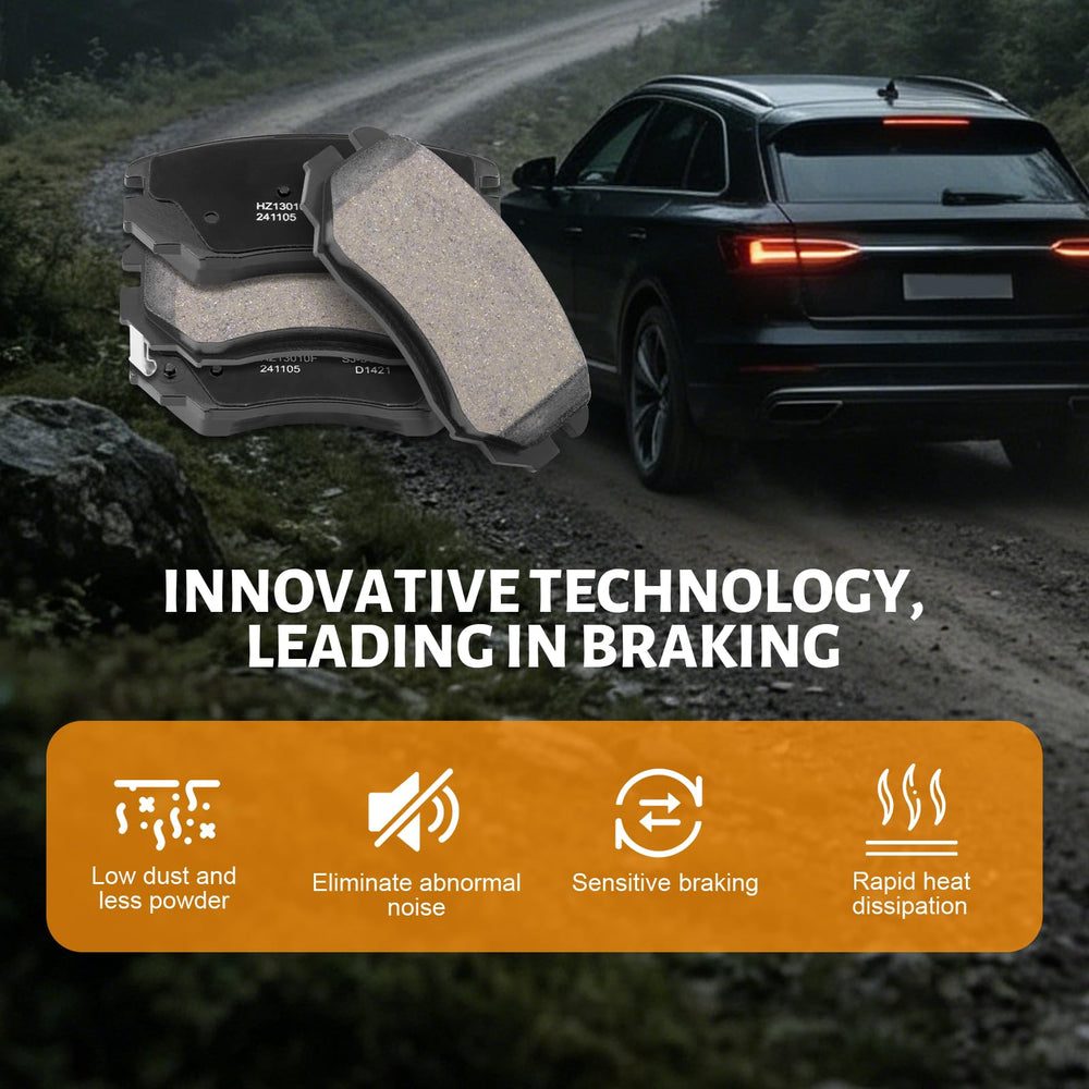 HYFTJYZ lifestyle shot of vehicle demonstrating everyday use and quiet braking benefit