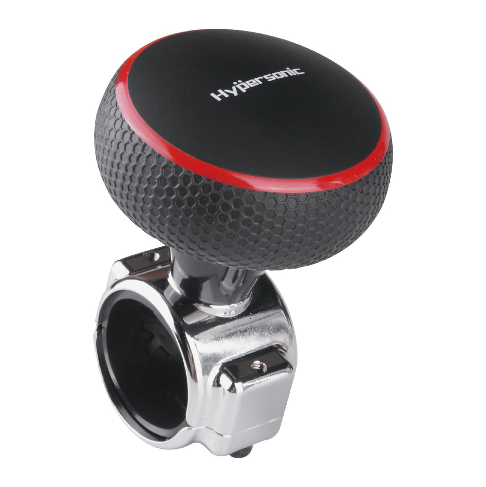 Hypersonic front view red knob showing ergonomic handle and clamp benefit