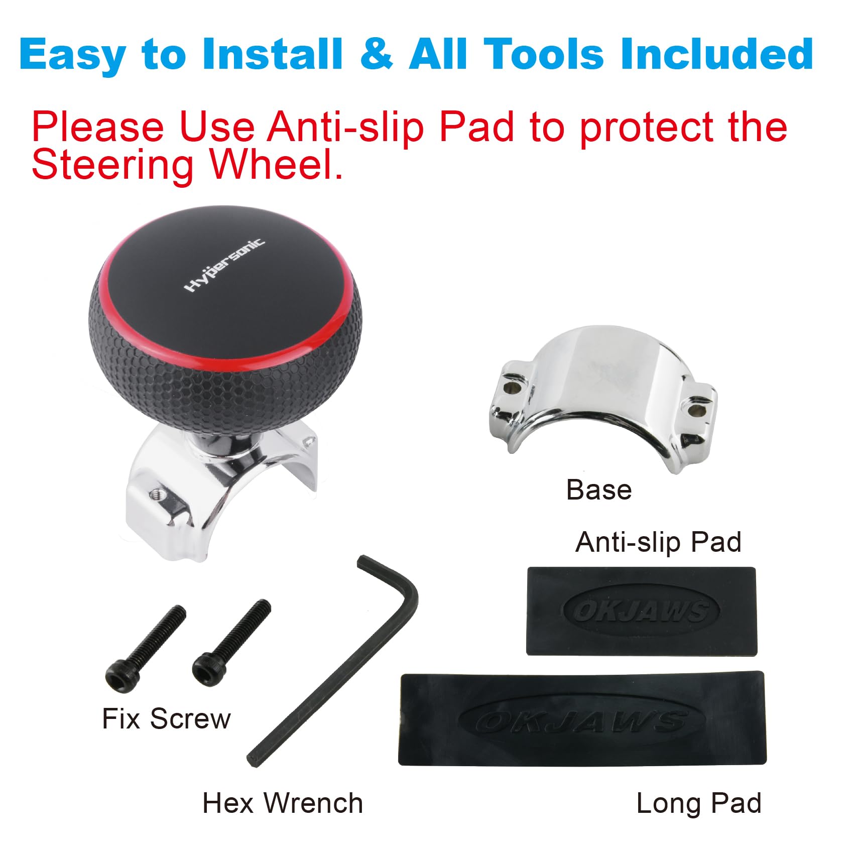 Hypersonic packaging and accessories including rubber strip for secure fit