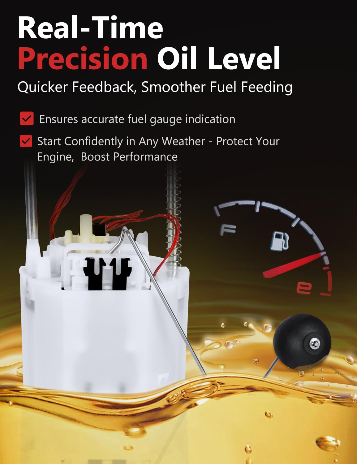 HYR E3768M side-mounted filter closeup highlighting improved fuel filtration