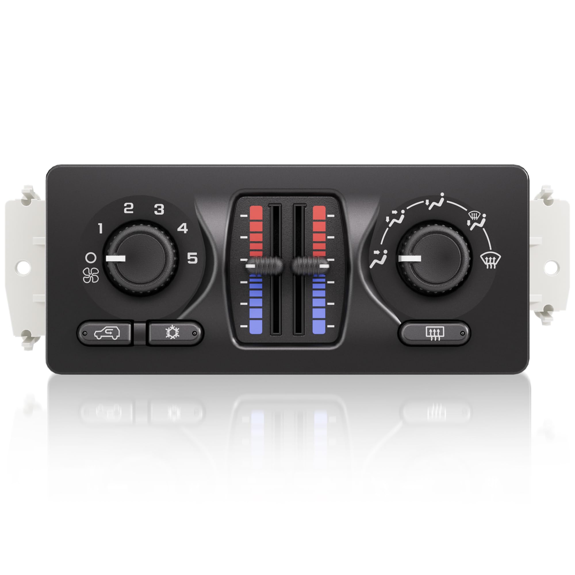 HYR front panel overview showing clear controls and quick replacement benefit