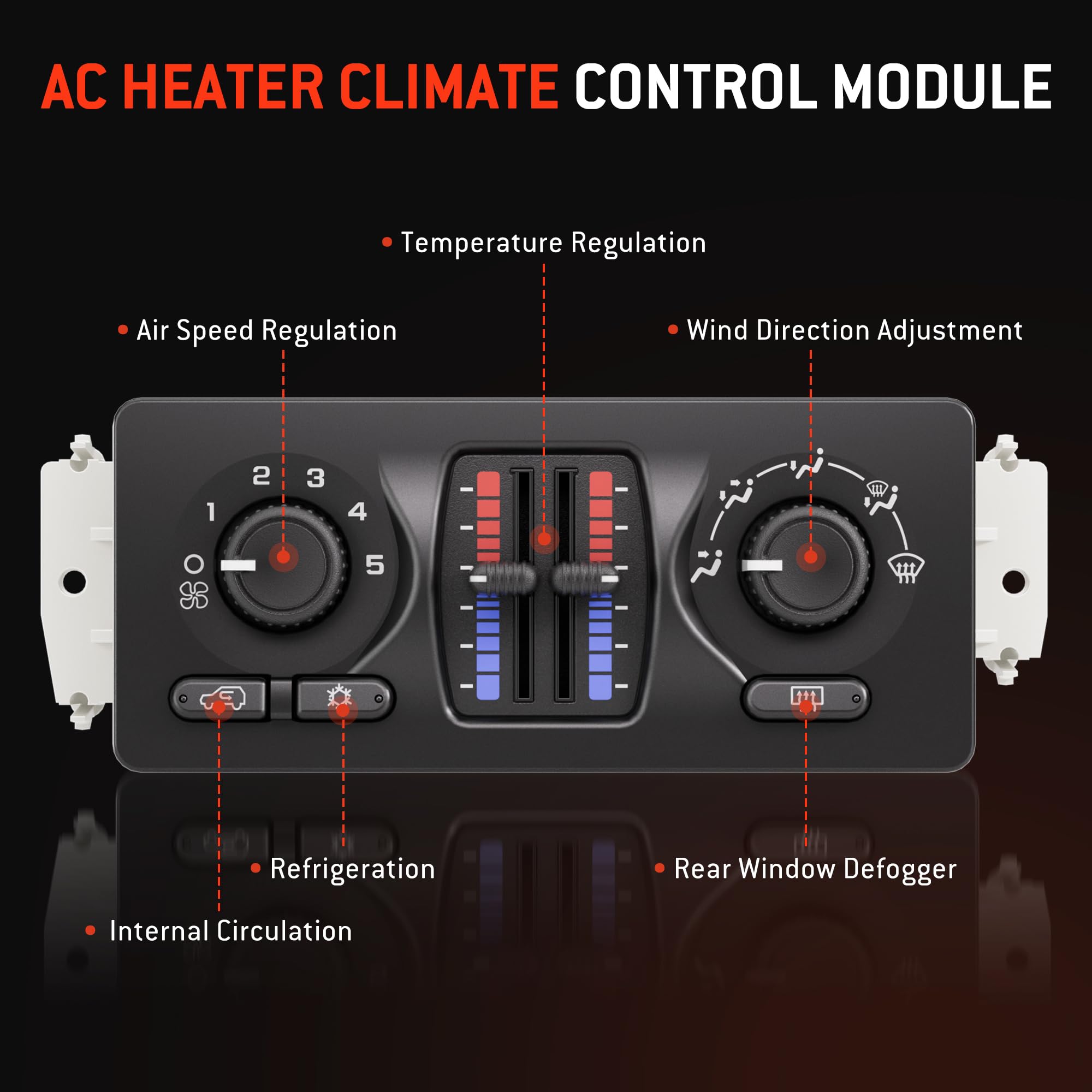 HYR rear connector 24+7 pins clear view ensures correct plug-and-play fit