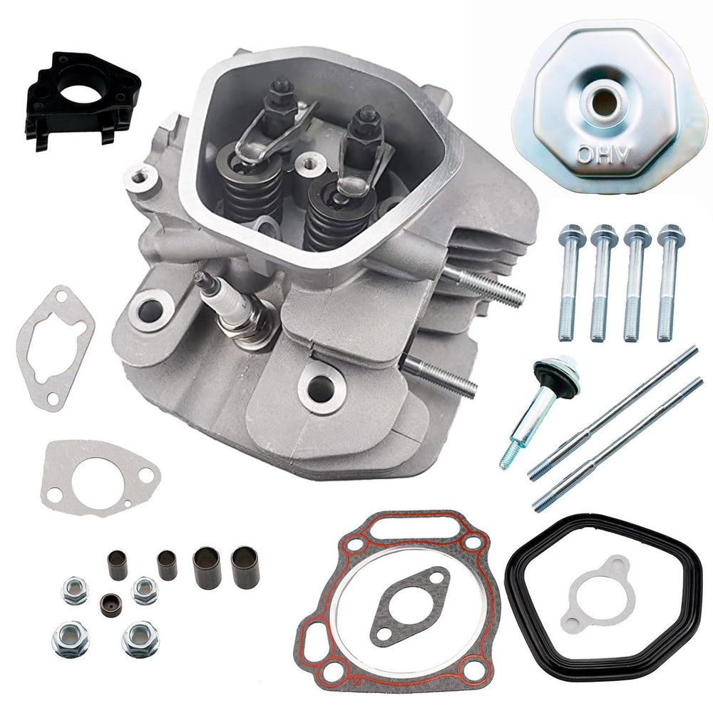 HZ front view of assembled GX390 head showing complete installation-ready assembly benefit