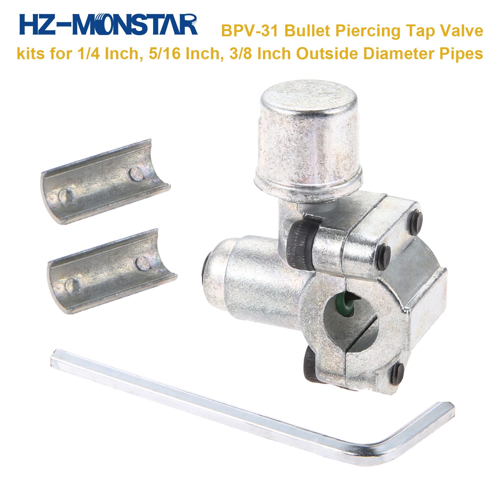 HZ-MONSTAR five access valves grouped to show ports and fittings