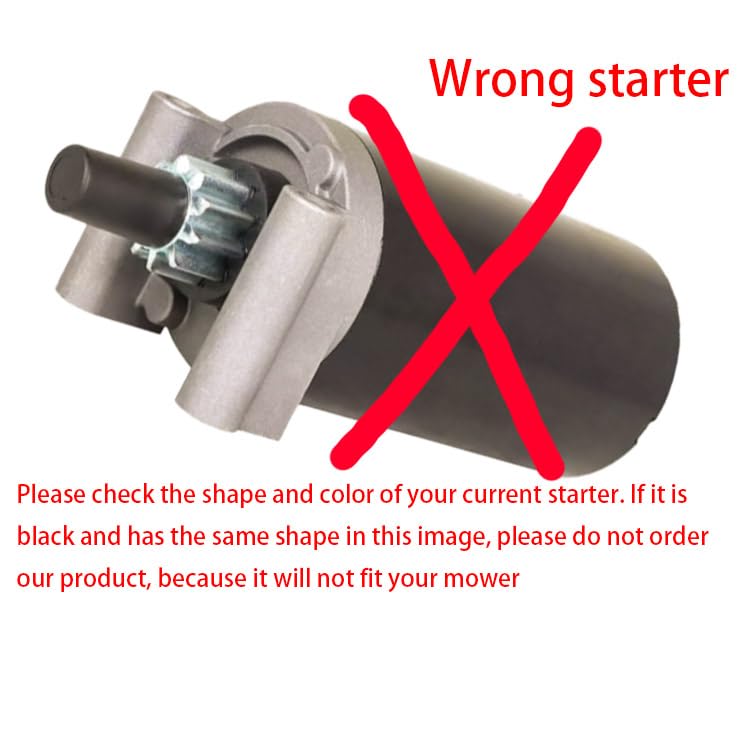 HZ starter label and part numbers showing compatibility reassurance