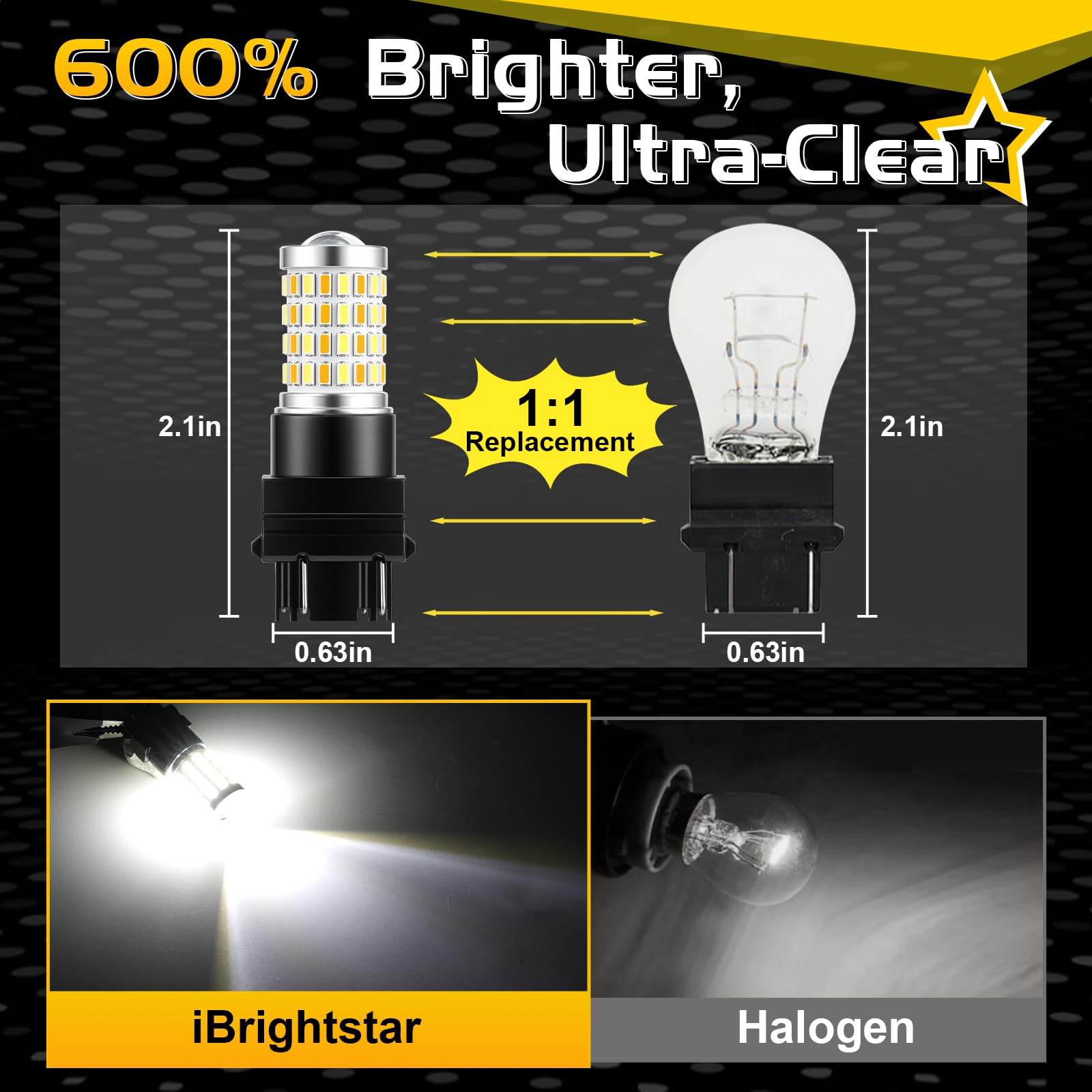 iBrightstar close-up projector lens and aluminum housing for improved heat dissipation
