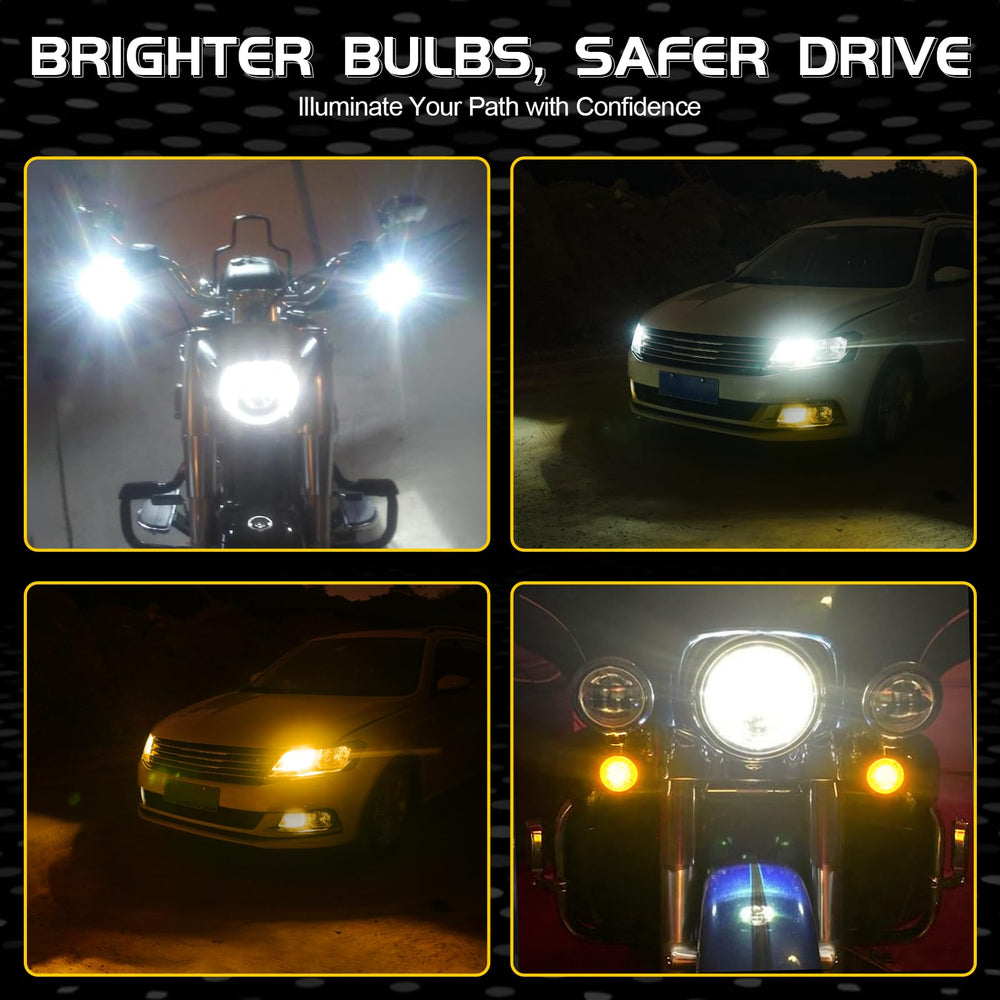 iBrightstar white and amber beams illuminated showing dual-color function