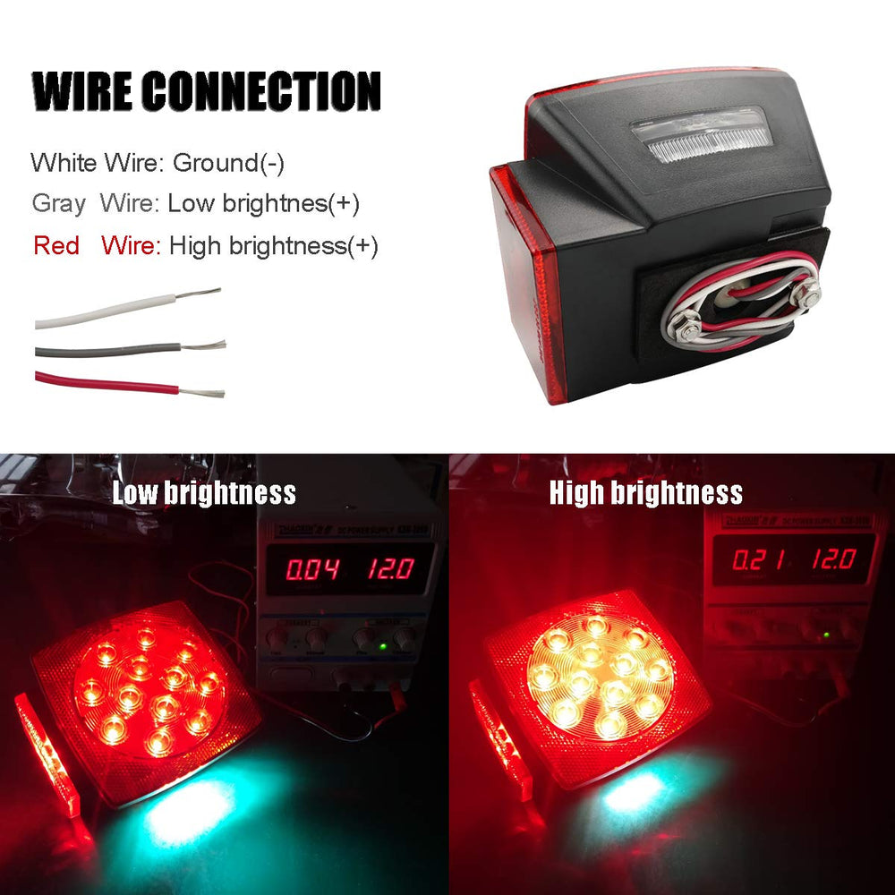 iBrightstar wiring and license light closeup highlighting easy installation benefit