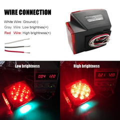 iBrightstar wiring and license light closeup highlighting easy installation benefit