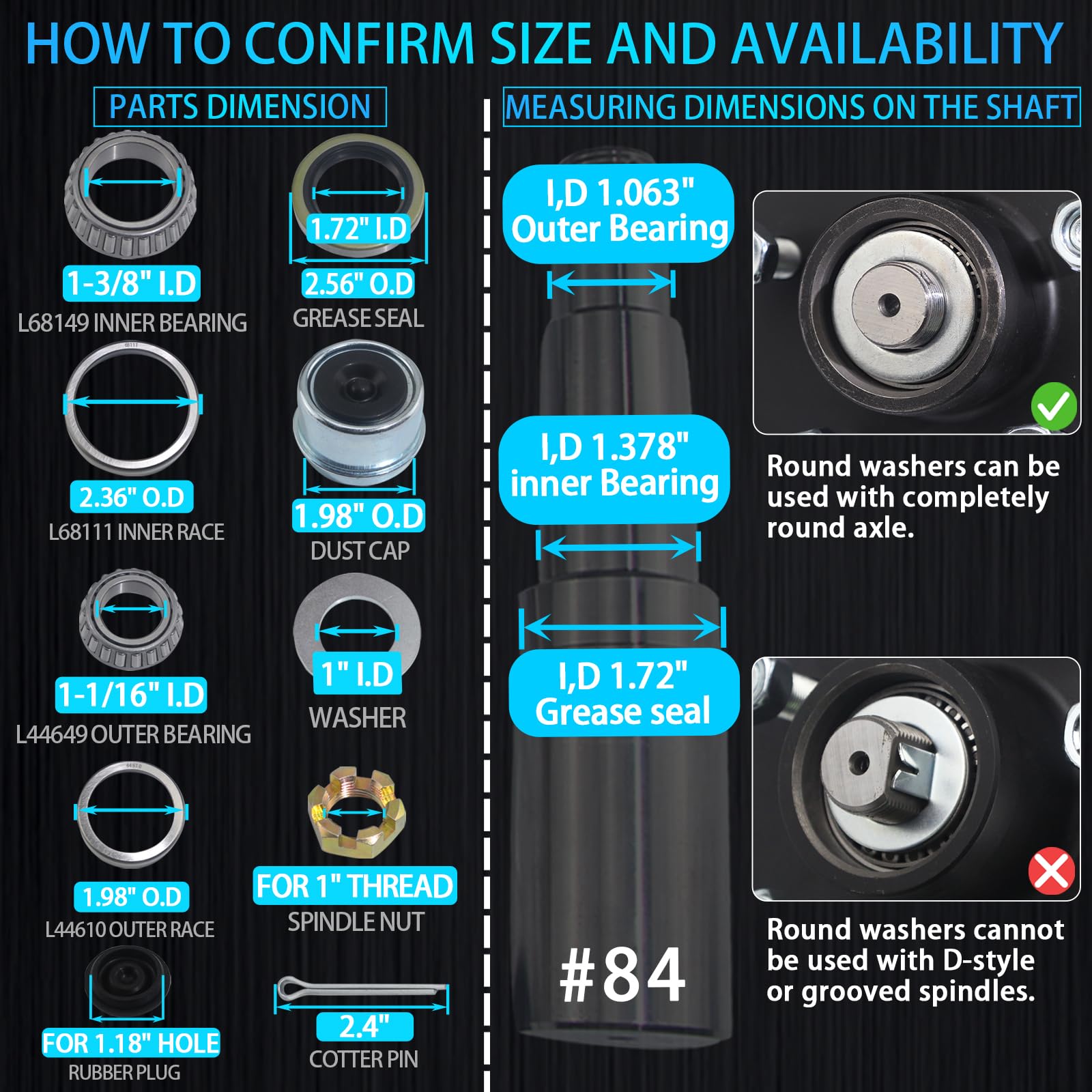 iBroPrat close-up of L68149 and L44649 bearings and races highlighting precision fit and durability