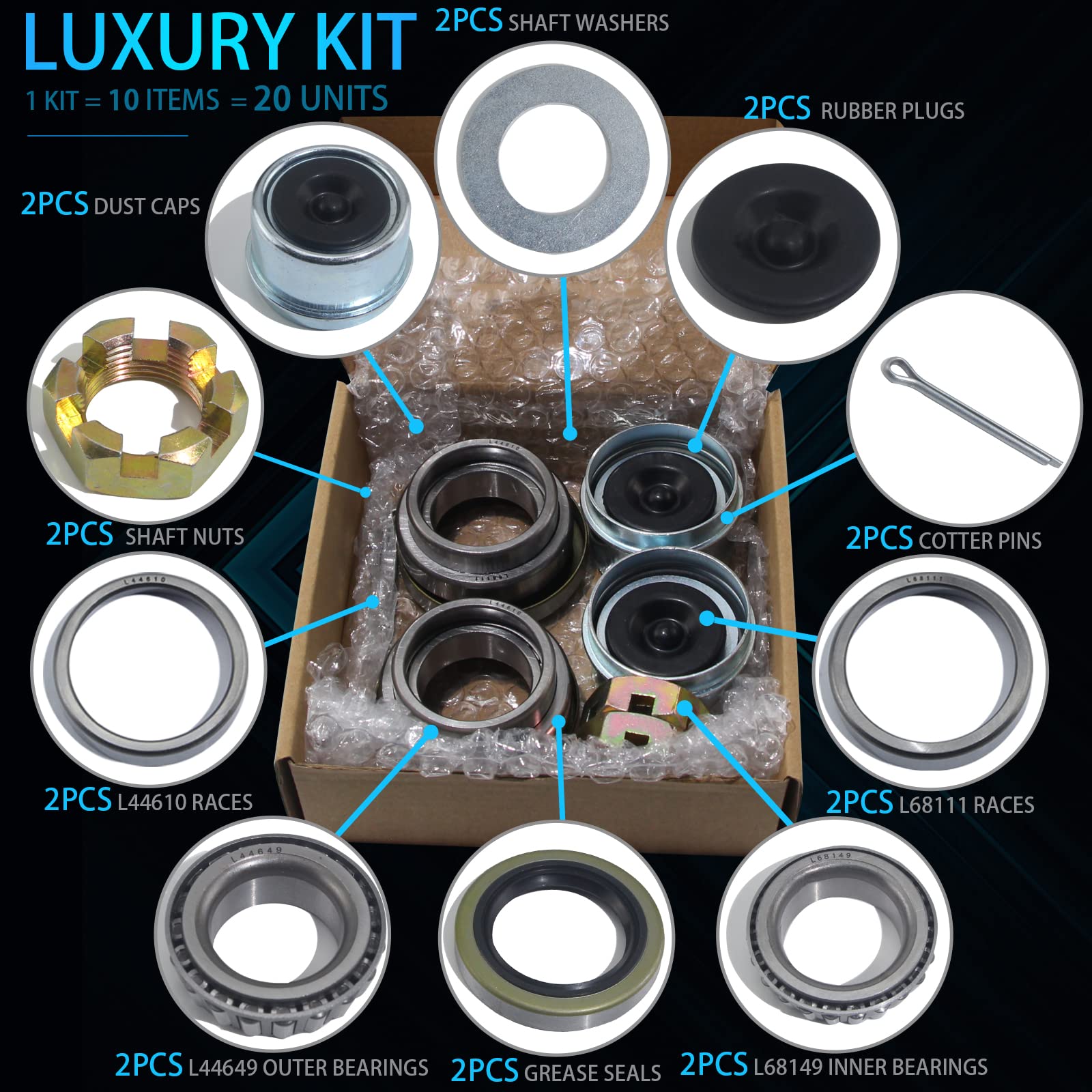 iBroPrat grease seal double-lip close detail showing leak protection benefit