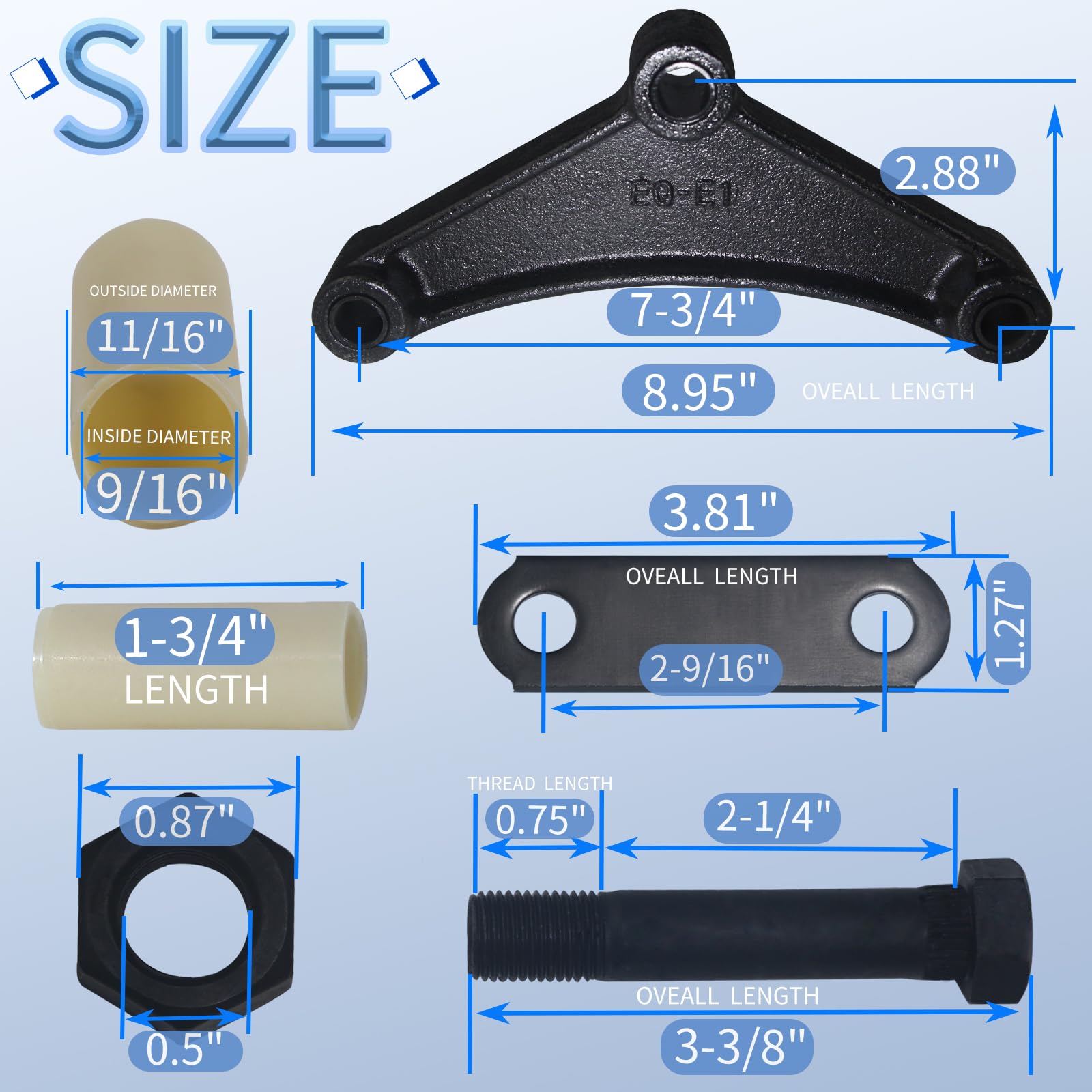 iBroPrat shackle strap close-up highlighting durable finish and strength