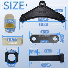 iBroPrat shackle strap close-up highlighting durable finish and strength