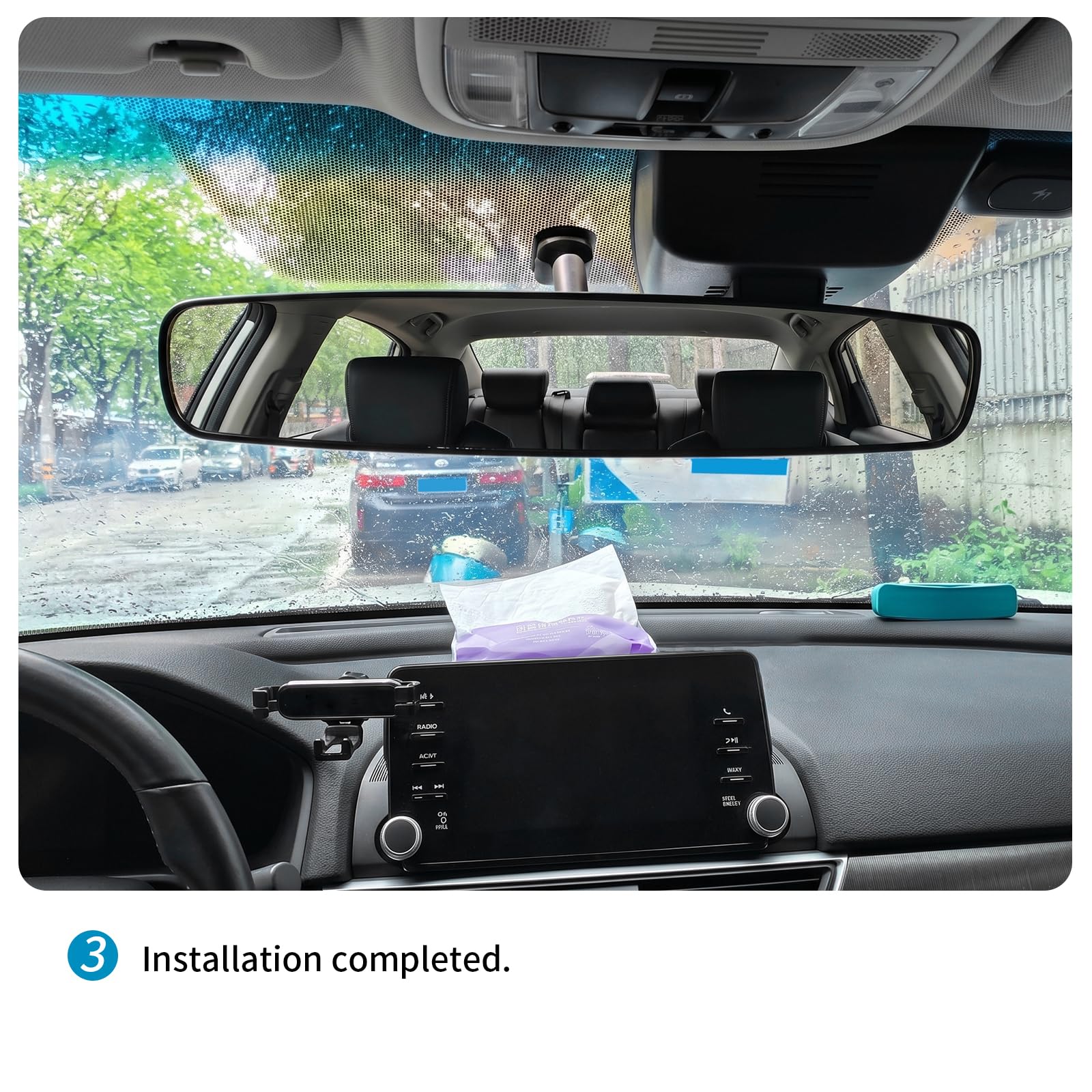 ICHEPLUS lifestyle shot from driver seat illustrating improved traffic visibility