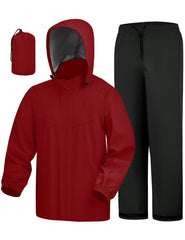 iCreek front view jacket and pants showing full coverage and visibility