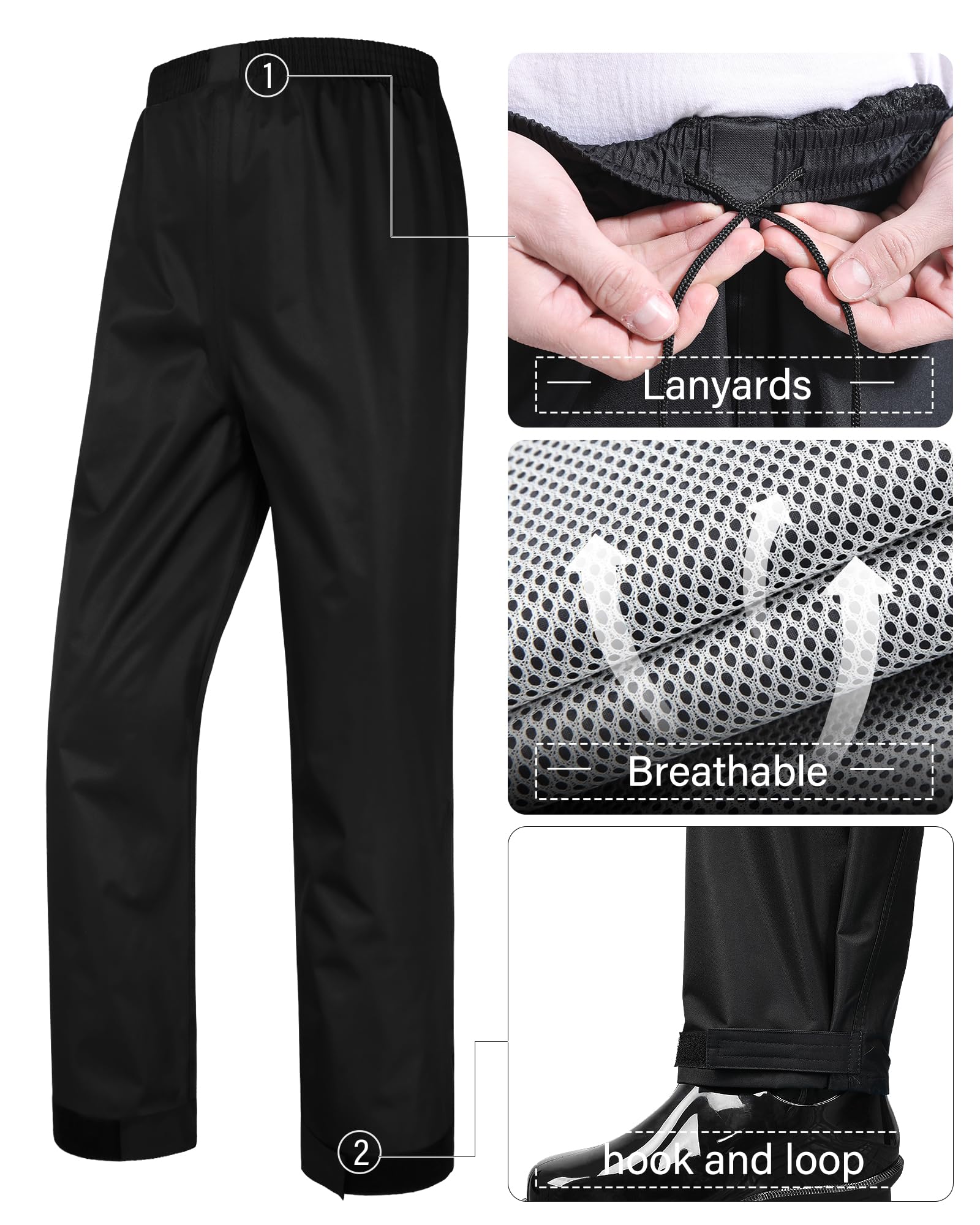 iCreek raincoat reflective strips closeup improving night-visibility benefit